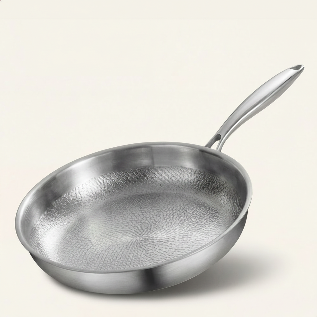 Premium Pure Titanium Fry Pan: 100% PFAS-Free & Built for a Lifetime