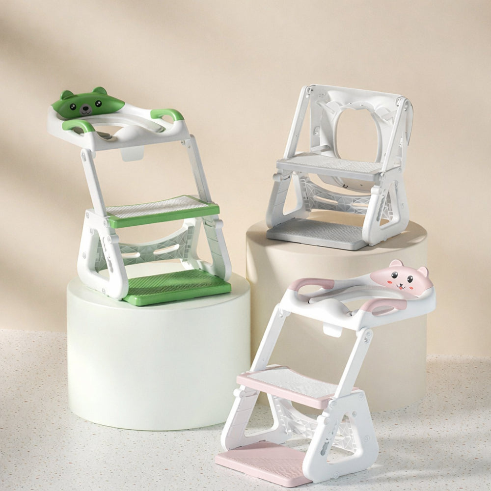 Adjustable Toddler Potty Seat — Reinforced Frame and Integrated Step Ladder