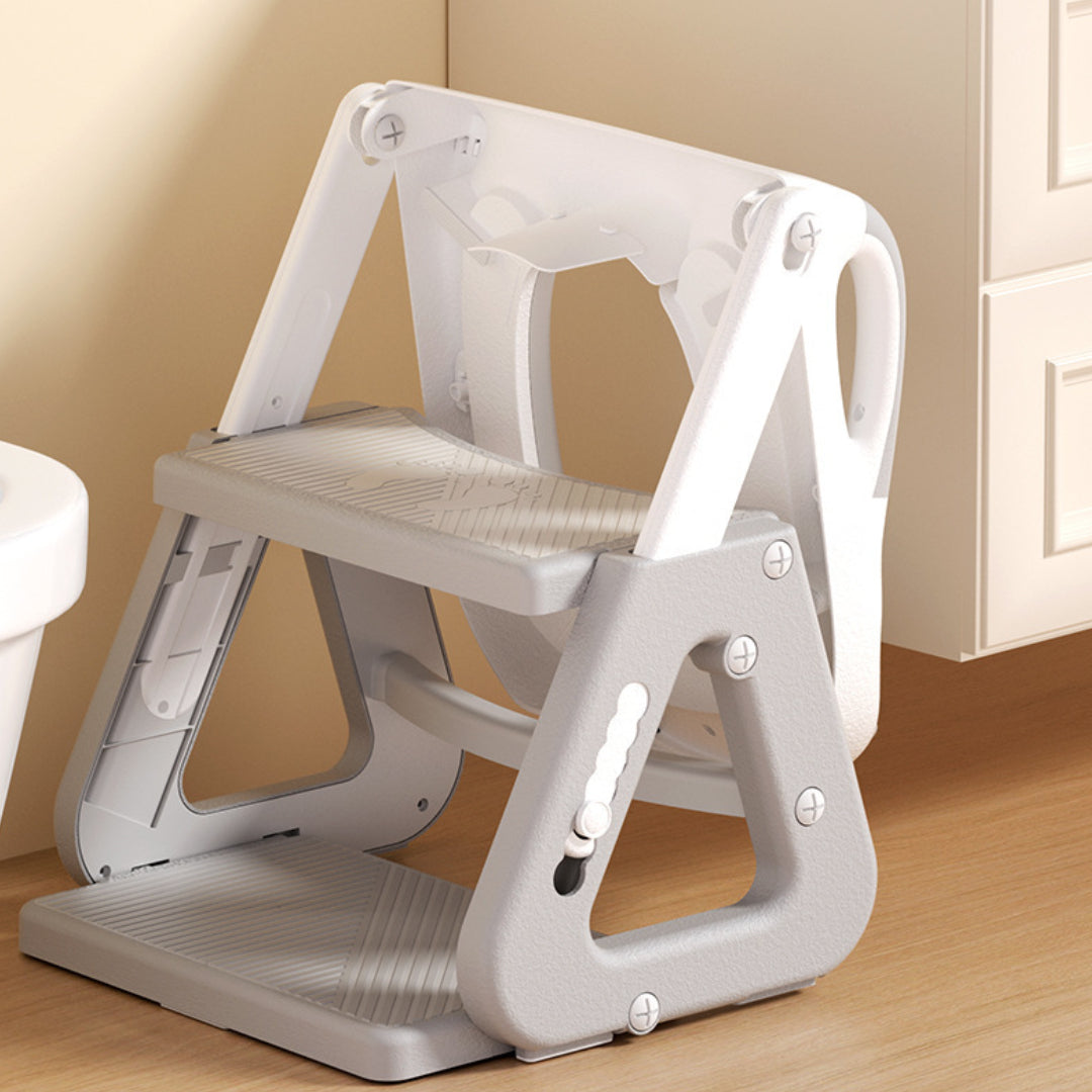 Adjustable Toddler Potty Seat — Reinforced Frame and Integrated Step Ladder