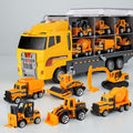 Alloy Mini Truck Carrier Set — Durable Metal Toy Transporter