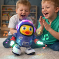 Jouet musical interactif canard astronaute - mouvements dansants, lumières synchronisées et mélodies entraînantes