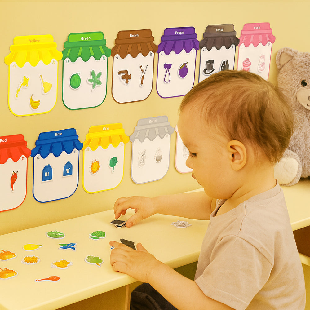 Toy Magnetic Sticker Color Sorting Board Learning Set | Meowbutter