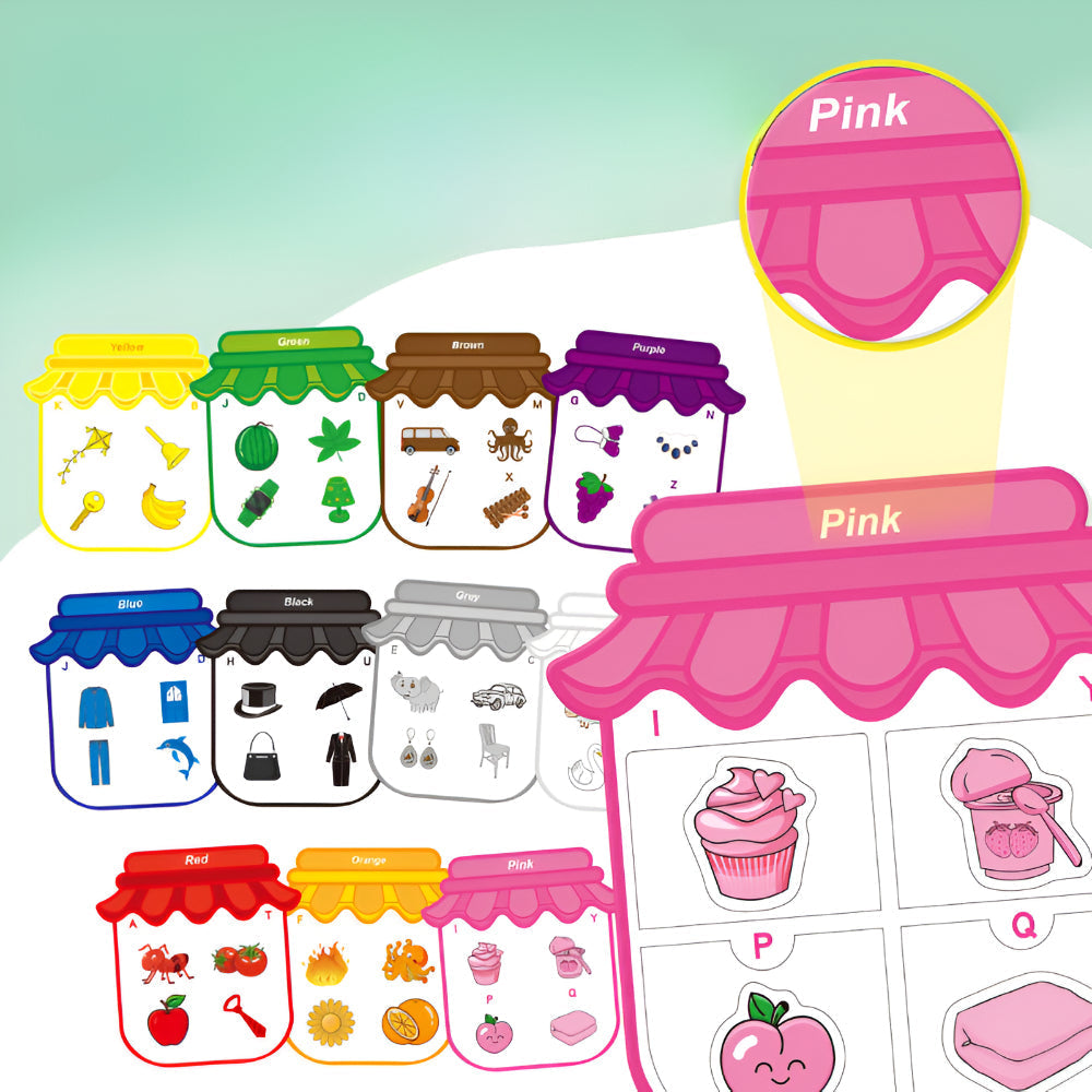 Toy Magnetic Sticker Color Sorting Board Learning Set | Meowbutter