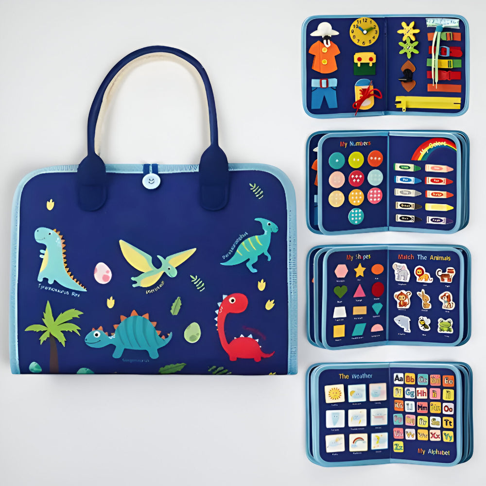 Toy Sensory Montessori Activity Board Travel Case | Meowbutter