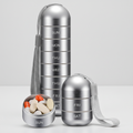 Organizador de aluminio portátil para pastillas PillTower — Compartimentos diarios