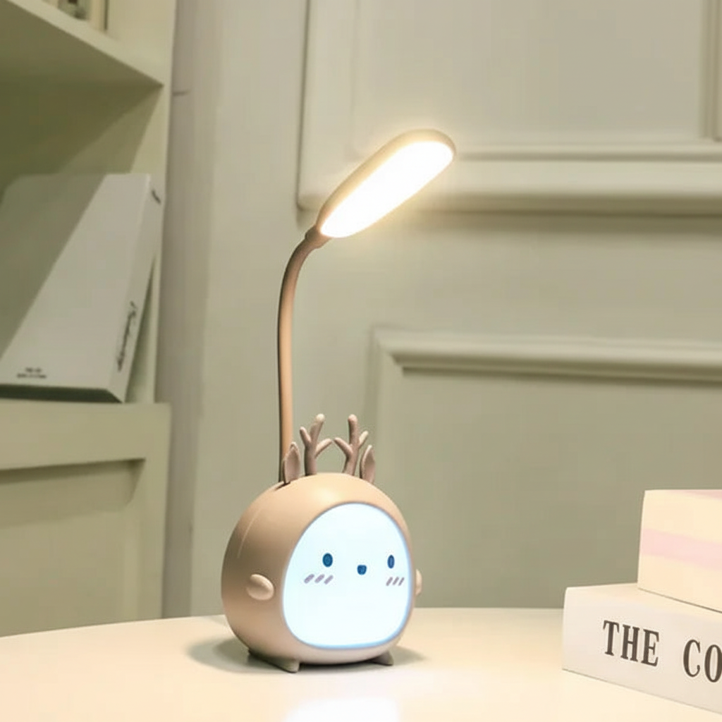 Candeeiro de leitura infantil BrightPals — Luz suave sem encandeamento