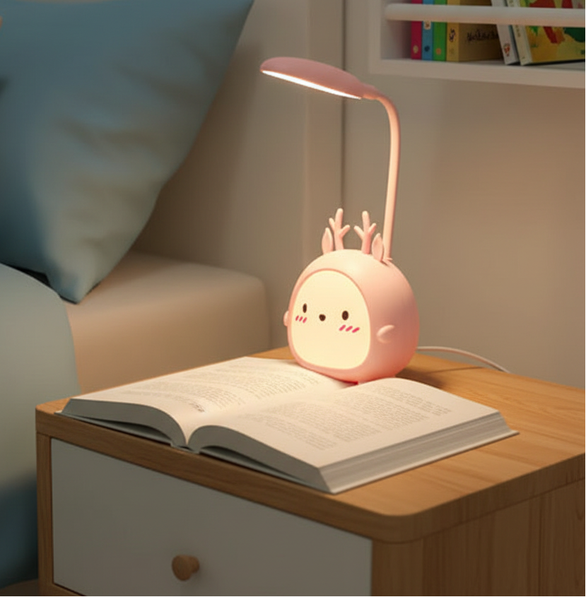 Candeeiro de leitura infantil BrightPals — Luz suave sem encandeamento