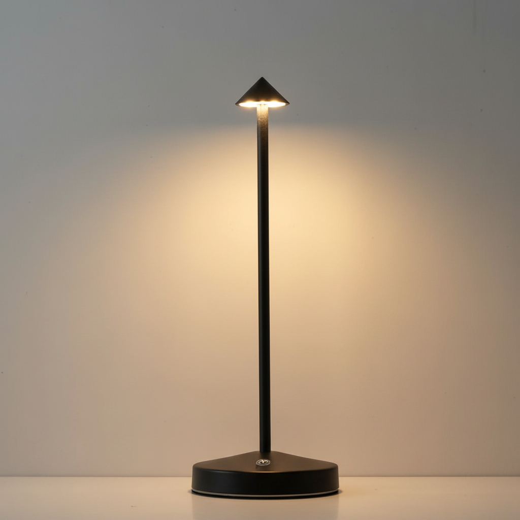 GlowArrow portabel LED-bordslampa — varmt, behagligt ljus
