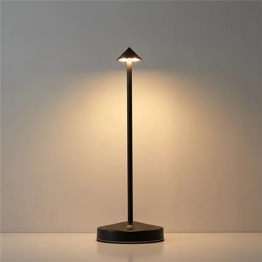 GlowArrow portabel LED-bordslampa — varmt, behagligt ljus