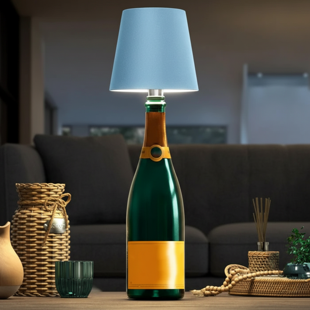 مصباح زجاجة محمول LumiBottle — إضاءة دافئة قابلة للتعتيم