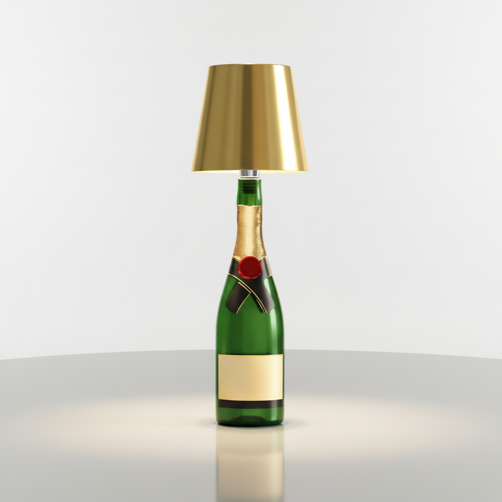 مصباح زجاجة محمول LumiBottle — إضاءة دافئة قابلة للتعتيم