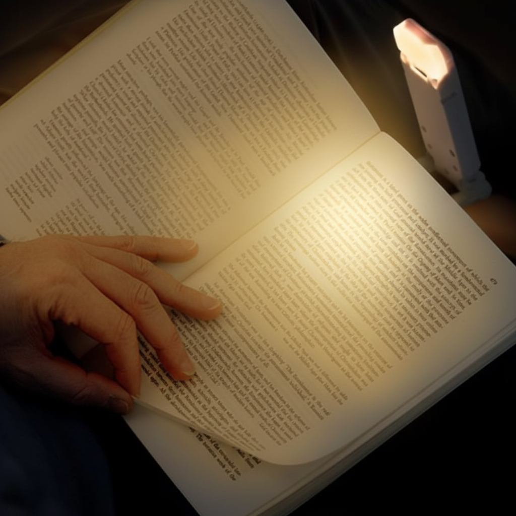 ReadGlow Tragbare flexible Leselampe - Dimmbares warmes Licht