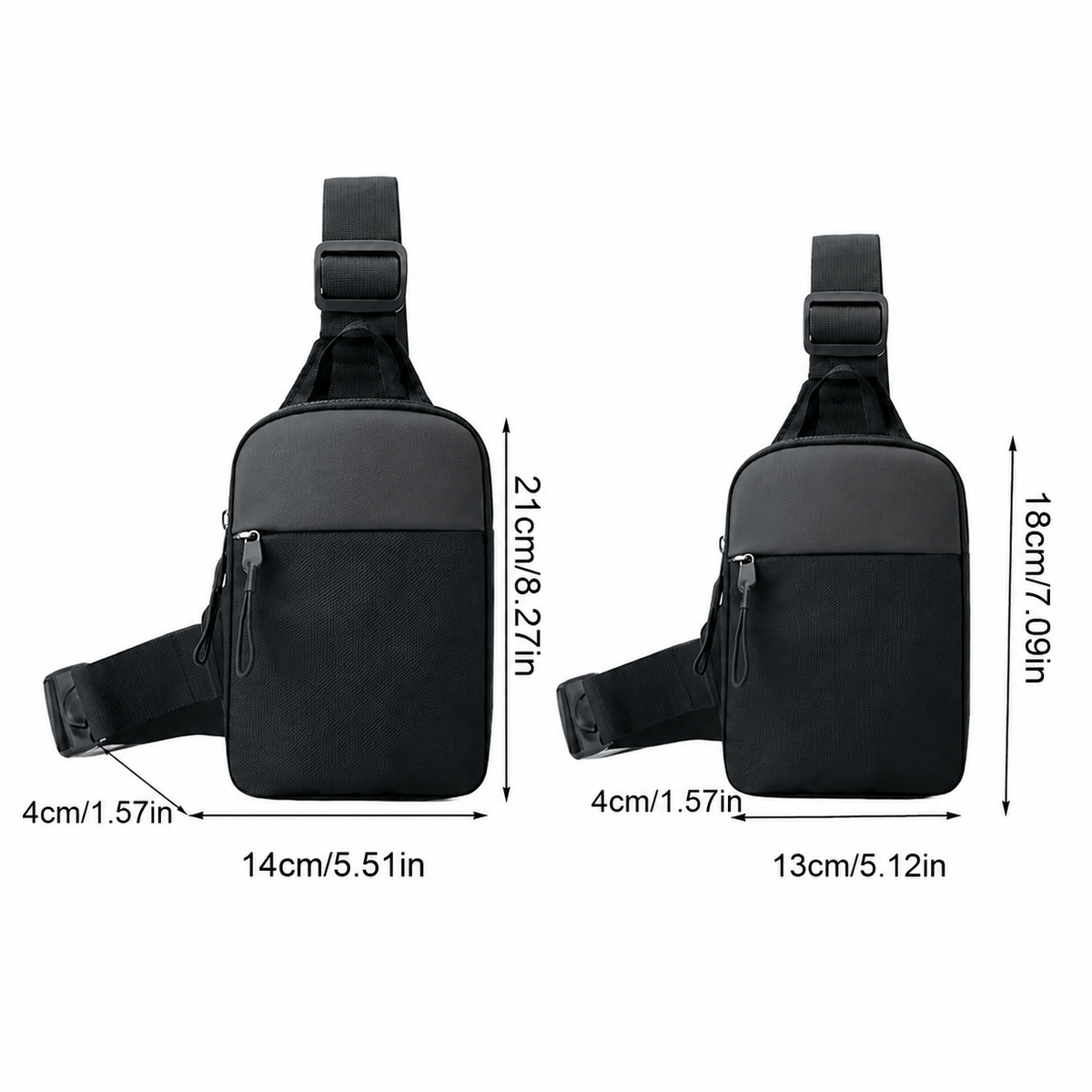 Anti Theft Crossbody Sling Bag — Streamlined Low Profile Design