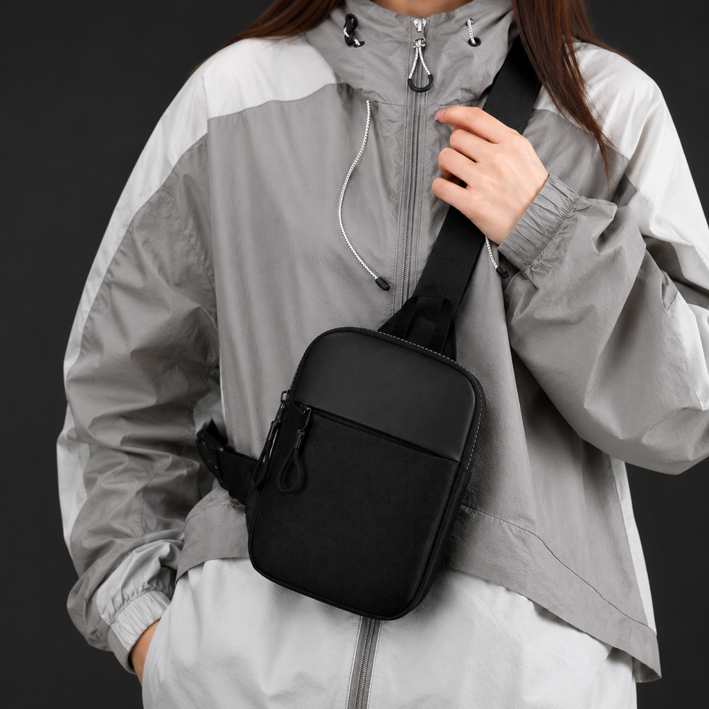 Anti Theft Crossbody Sling Bag — Streamlined Low Profile Design