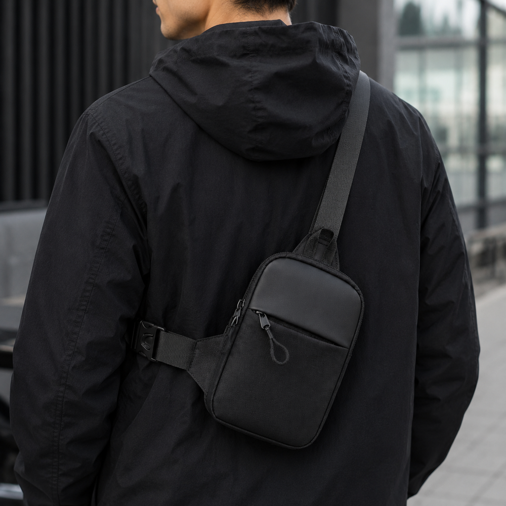 Anti Theft Crossbody Sling Bag — Streamlined Low Profile Design
