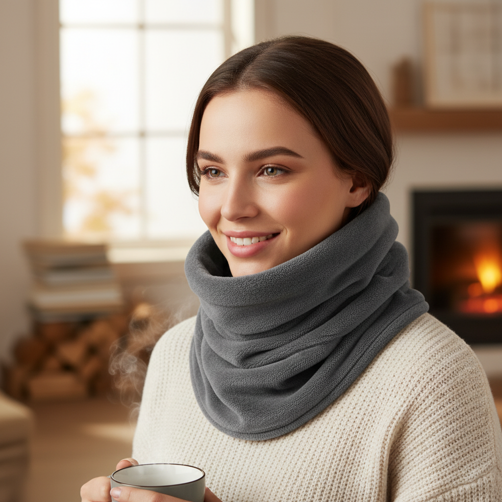 Travel Neck Pillow Scarf Wrap Support Airplane Car | Meowbutter
