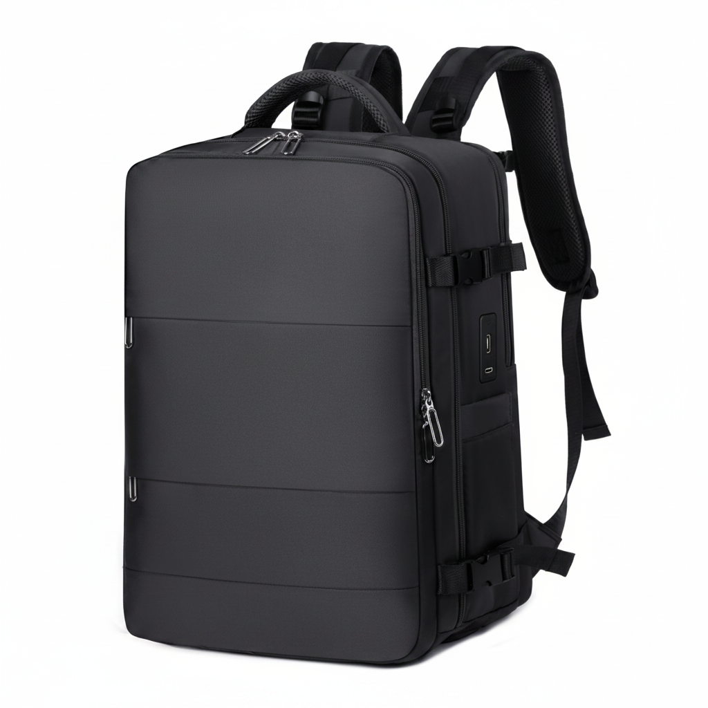 Durable Vacuum Backpack — Travel Compression Organizer Reducing Packed Volume by 50%