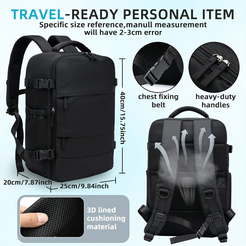 Durable Vacuum Backpack — Travel Compression Organizer Reducing Packed Volume by 50%