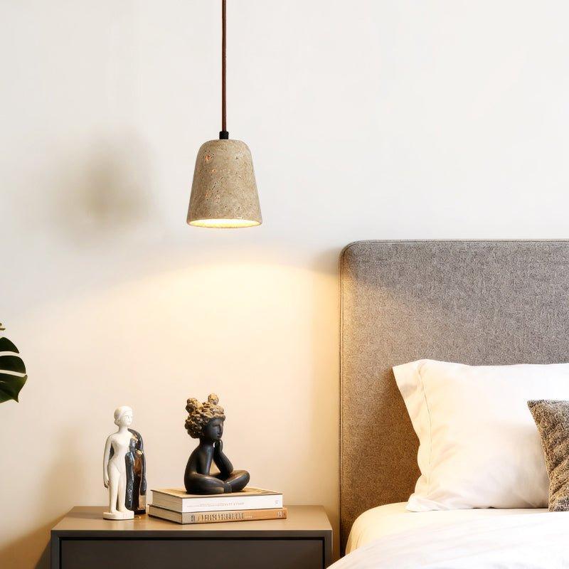 Minimalist Yellow Travertine Pendant Light Hanging Lamp