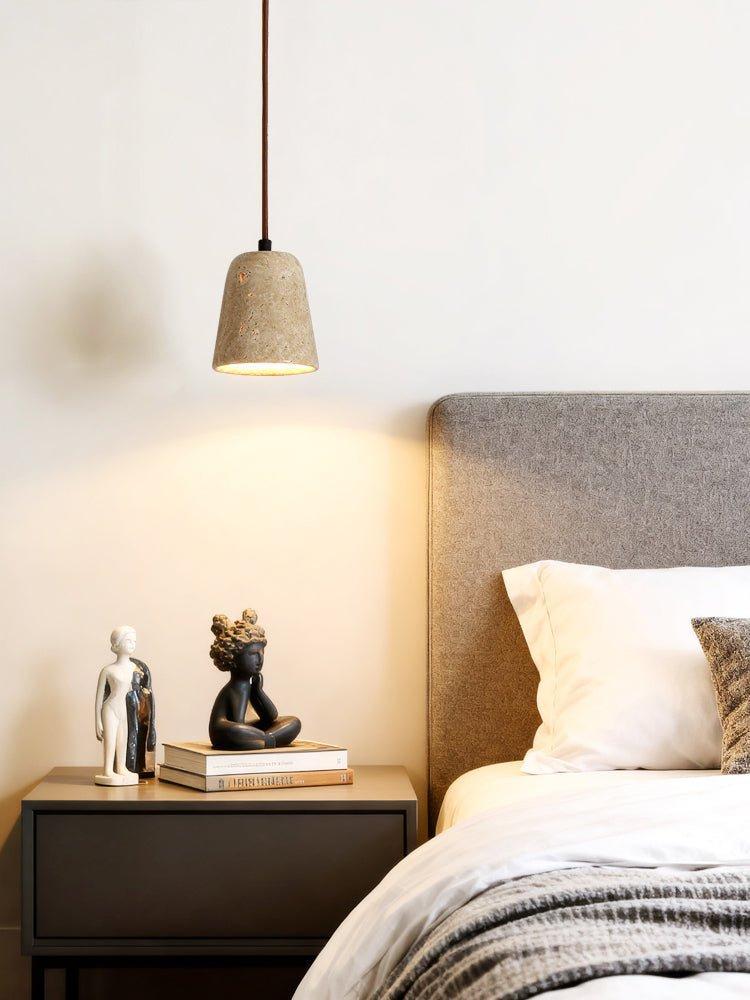 Minimalist Yellow Travertine Pendant Light Hanging Lamp