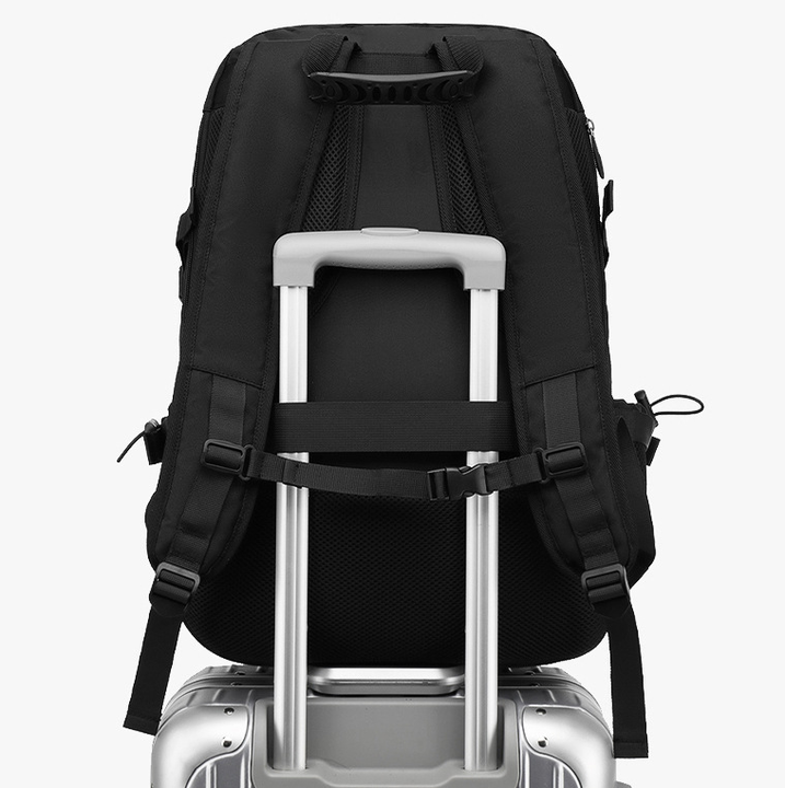 TrekX Expand Comfort-dagstursekk — kapasitet på 60L, vannavvisende stoff, sammenleggbar design