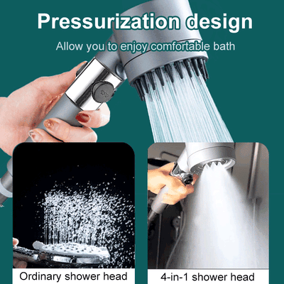High Pressure Filtered Shower Head 9 Layer Filtration System | meowbutter