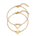 Bracelet Adjustable Heart Chain Matching Couple Jewelry | Meowbutter