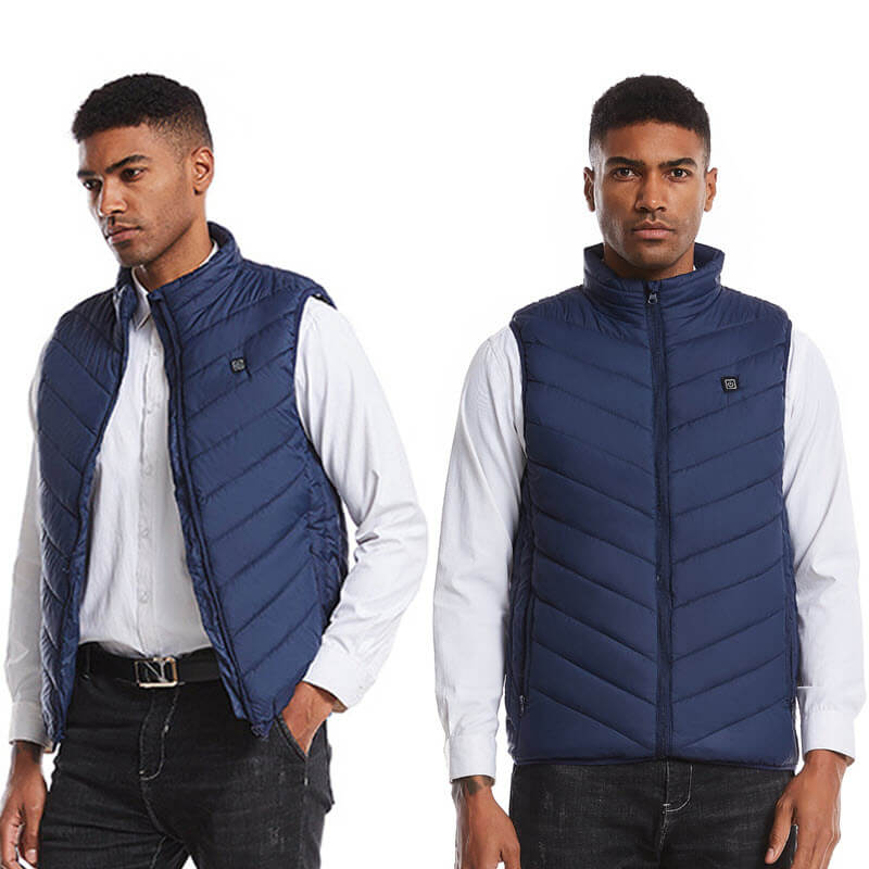 USB-Powered Heated Vest — 8 Heat Zones, Cold-Weather Warmth