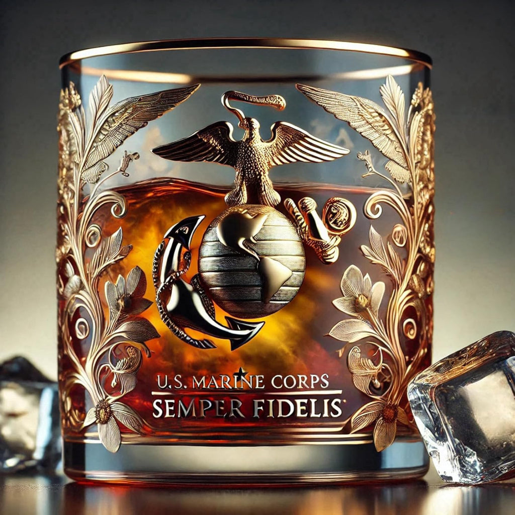 Engraved Veteran Tribute Whiskey Glass — Memorial Edition