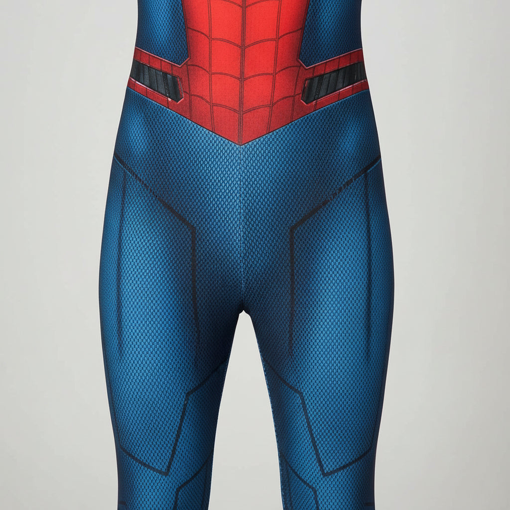 Kids Stretch Superhero Costume Set — Elastic Jumpsuit & Mask