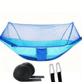 Compacte buitenshangmat met geïntegreerd insectennet | meowbutter