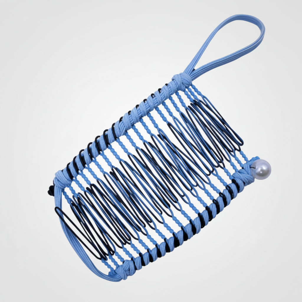 Vintage Hair Clip — Minimalist Iron Wire Frame, High-Tension Grip