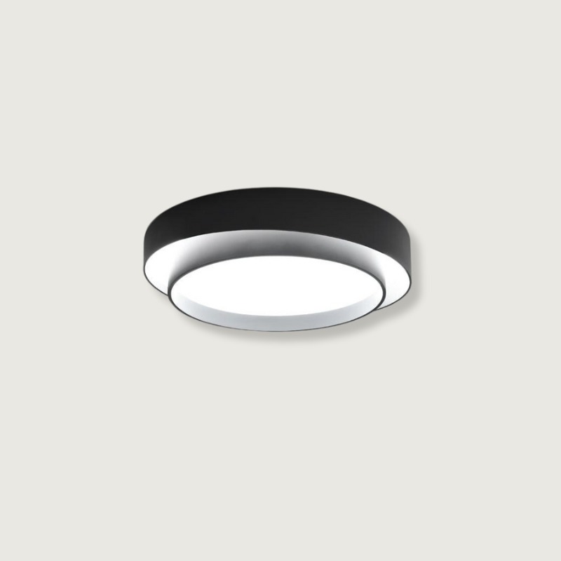Nowoczesna lampa sufitowa LED ArmoníaLuz — żelazna rama, akrylowy dyfuzor