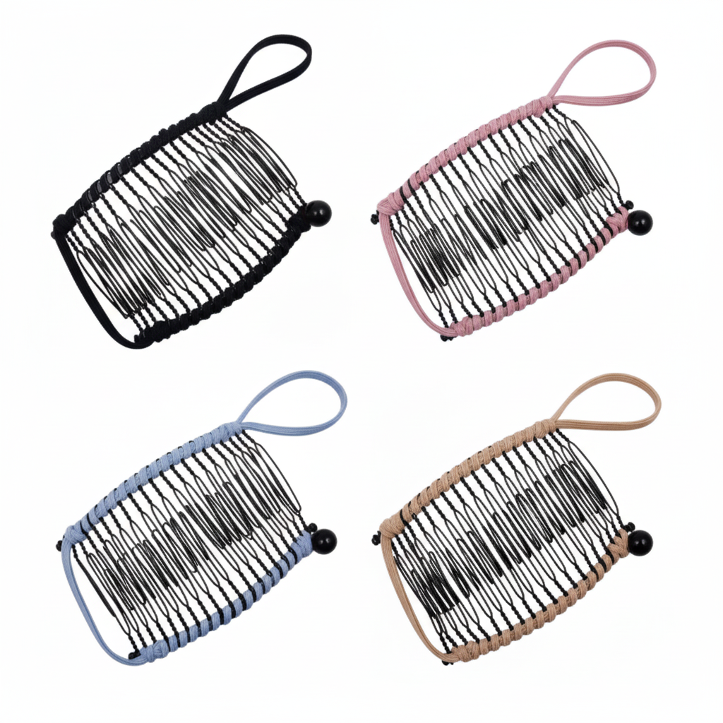 Vintage Hair Clip — Minimalist Iron Wire Frame, High-Tension Grip