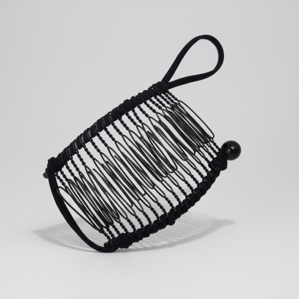 Vintage Hair Clip — Minimalist Iron Wire Frame, High-Tension Grip