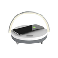 Bluetoothスピーカー＆ワイヤレス充電器付きLEDデスクランプ - Bluetooth 5.0 - 10W Qi充電 - ホワイト | meowbutter