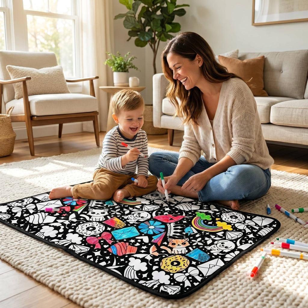 Color, Cuddle, Repeat – A DIY Coziness Blanket for Family Bonding