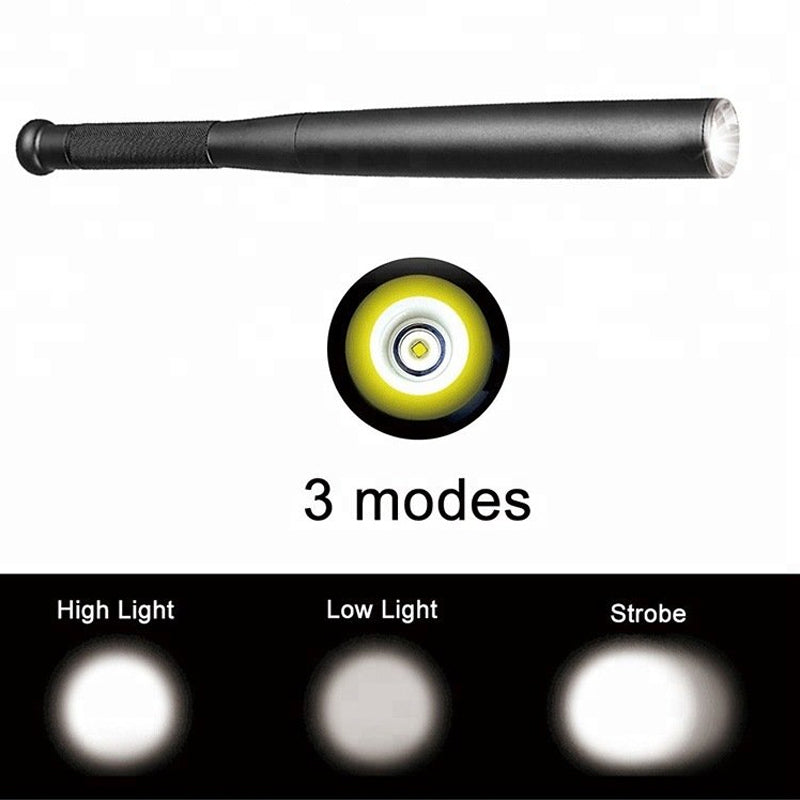 Baseballütő alakú LED-es zseblámpa — három világítási mód, tartós alumíniumötvözet