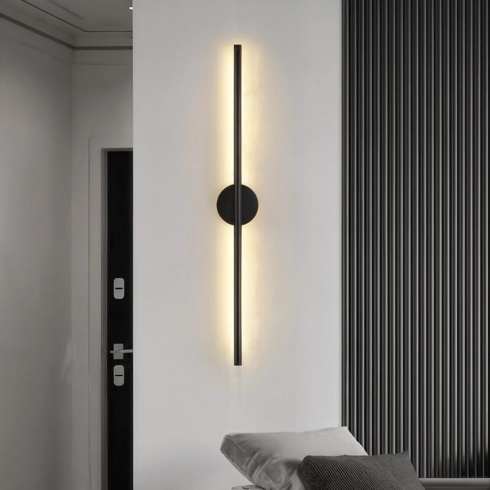 Aluminum Wall Light With Built In LED Bar Minimalist Nordic Design
