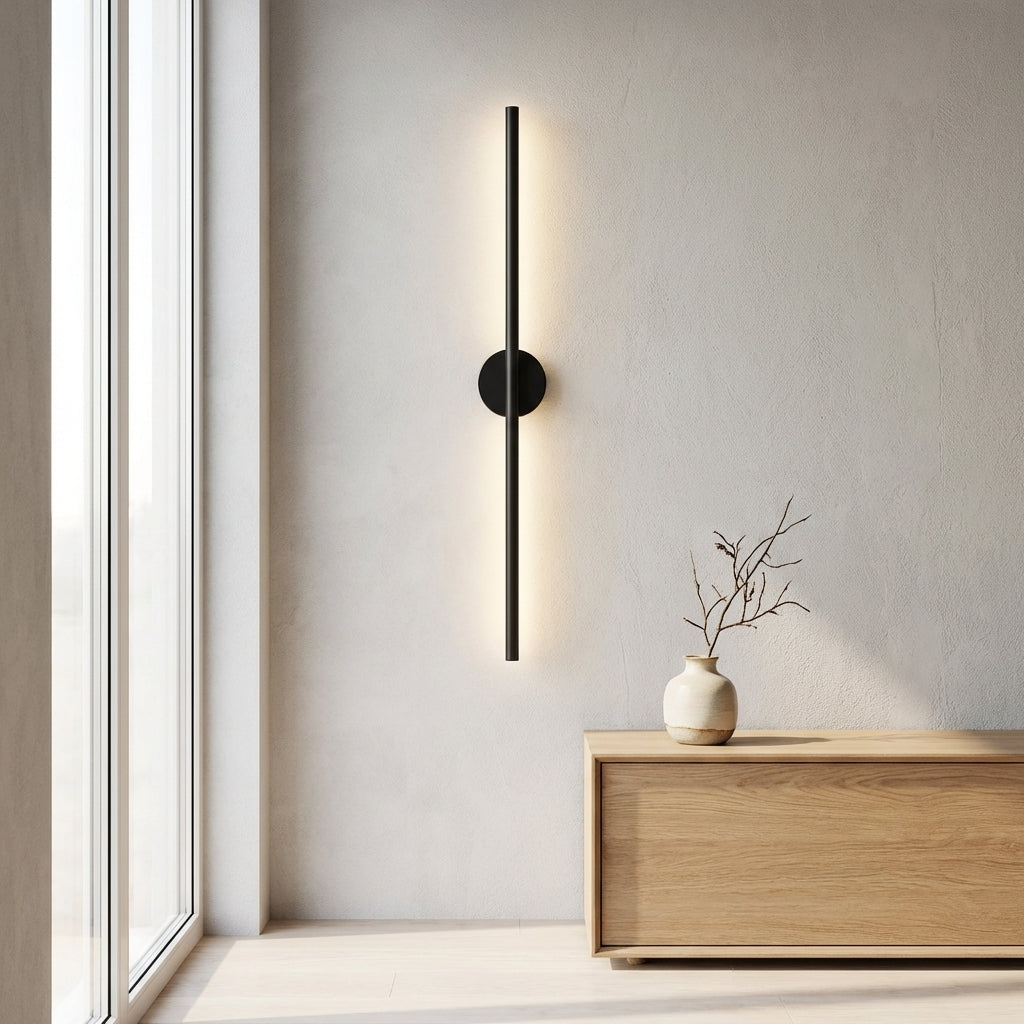 Aluminum Wall Light With Built In LED Bar Minimalist Nordic Design