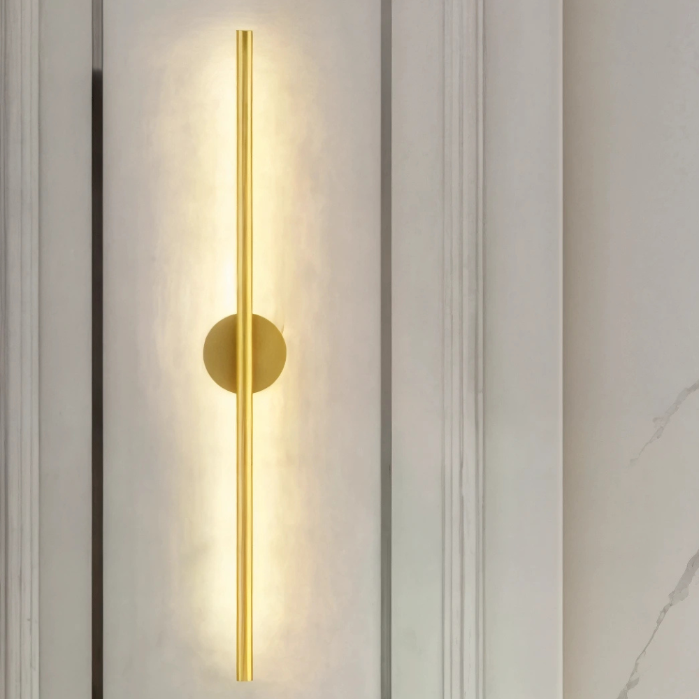 Aluminum Wall Light With Built In LED Bar Minimalist Nordic Design