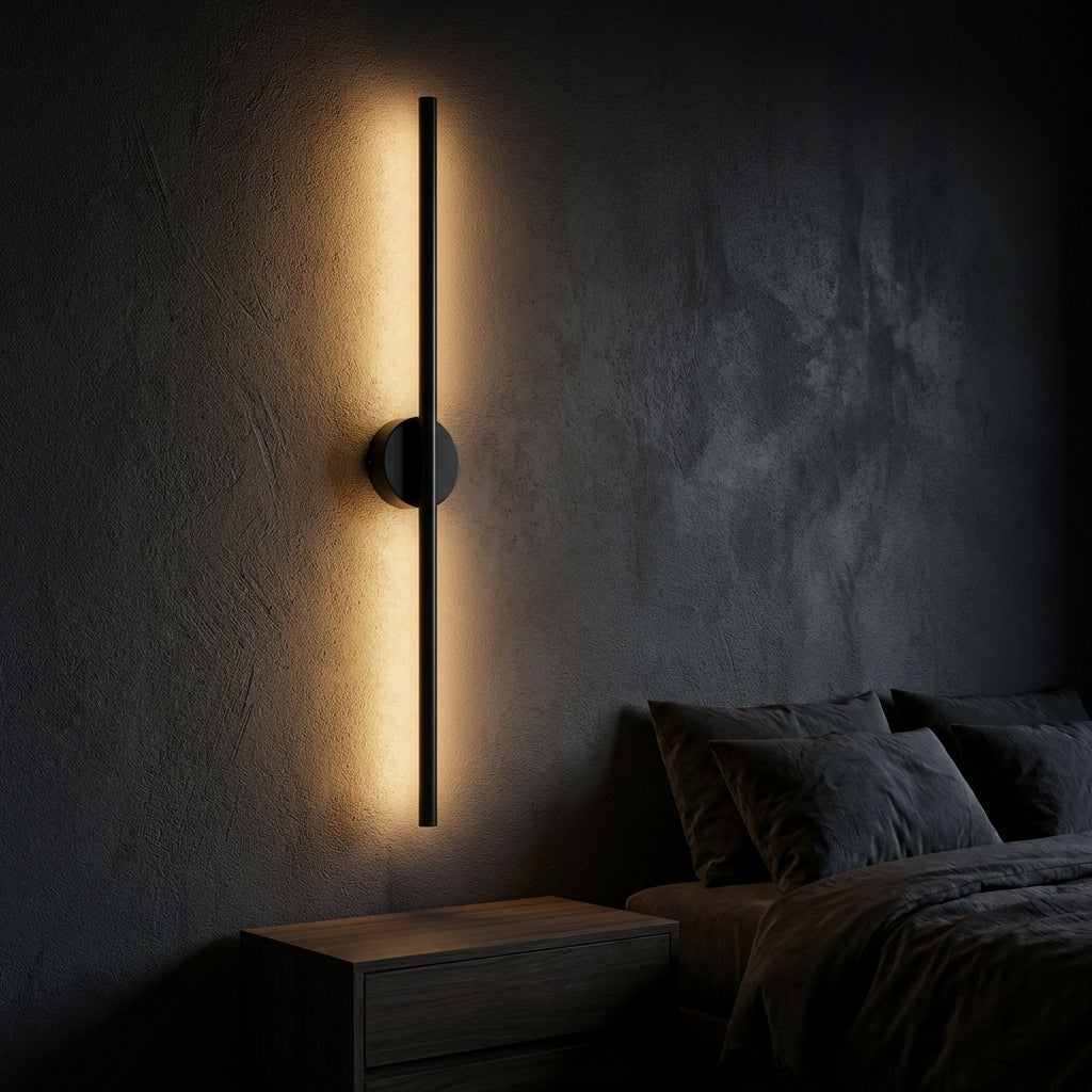Aluminum Wall Light With Built In LED Bar Minimalist Nordic Design
