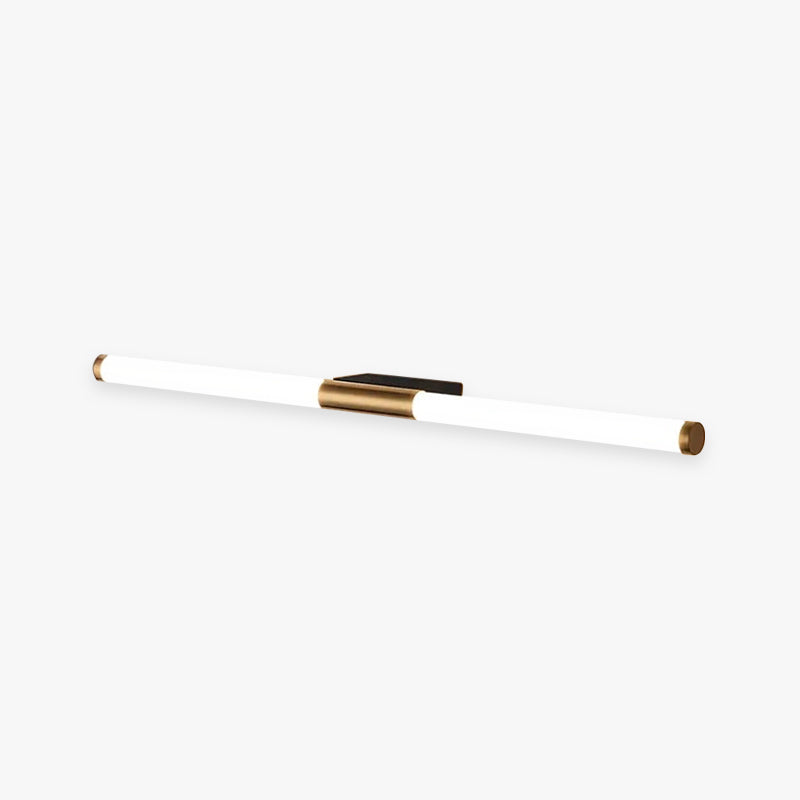 Gold Finish Metal And Acrylic Wall Light With Linear LED Bar