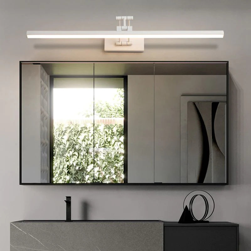 Slim Metal And Acrylic LED Wall Lamp With Integrated LED For Mirrors