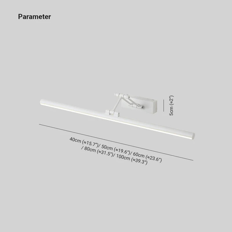 Slim Metal And Acrylic LED Wall Lamp With Integrated LED For Mirrors