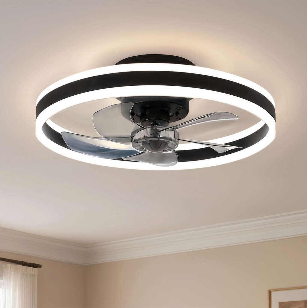 Takvifte med LED-lys - 50 cm - 6 hastigheter - 3 fargetemperaturer - Fjernkontroll | meowbutter