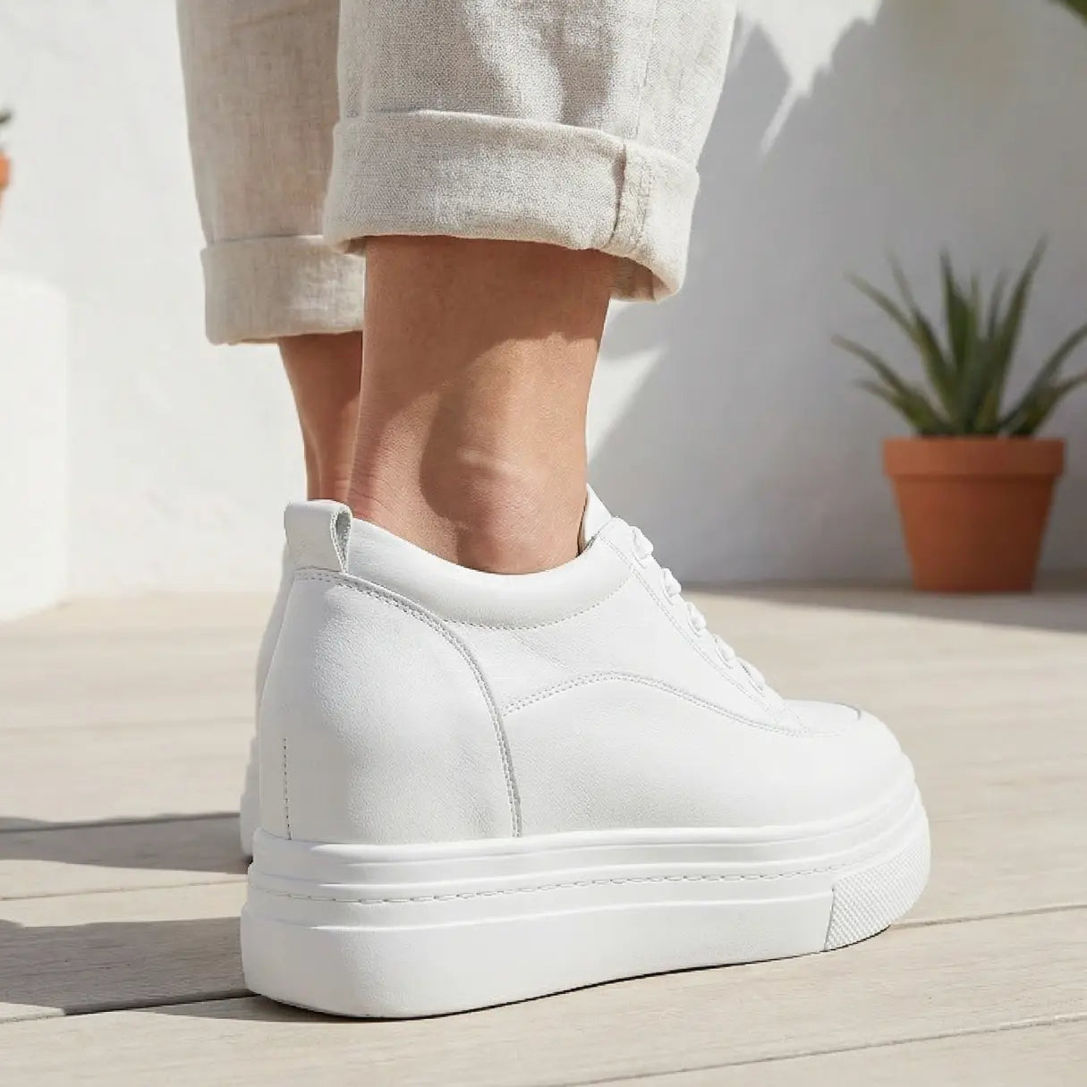 Veya Ten Centimeter Height Boost Platform Shoes For Everyday Style