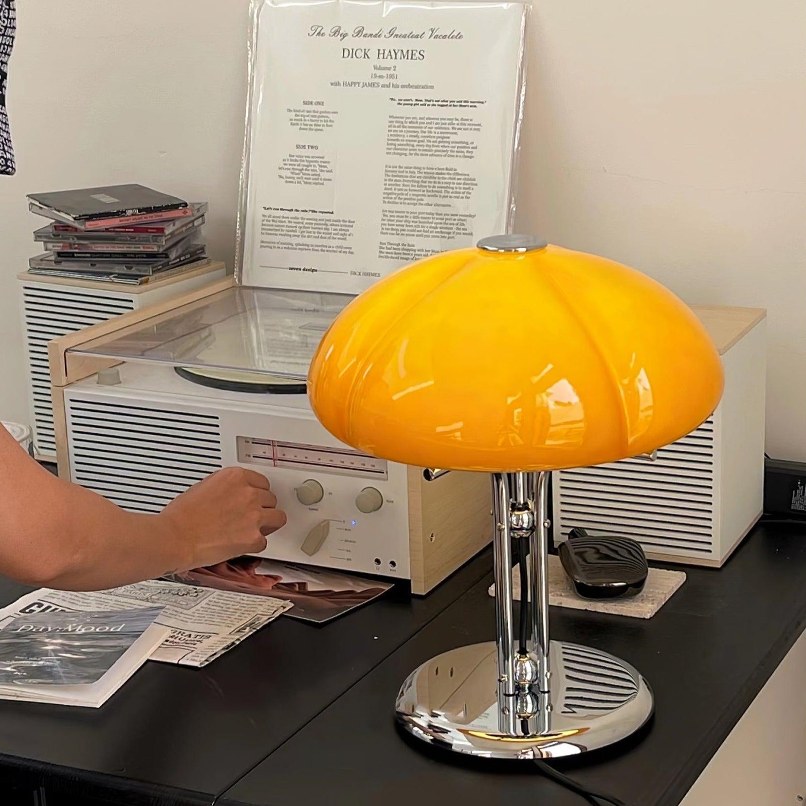 Mushroom Bauhaus Table Lamp