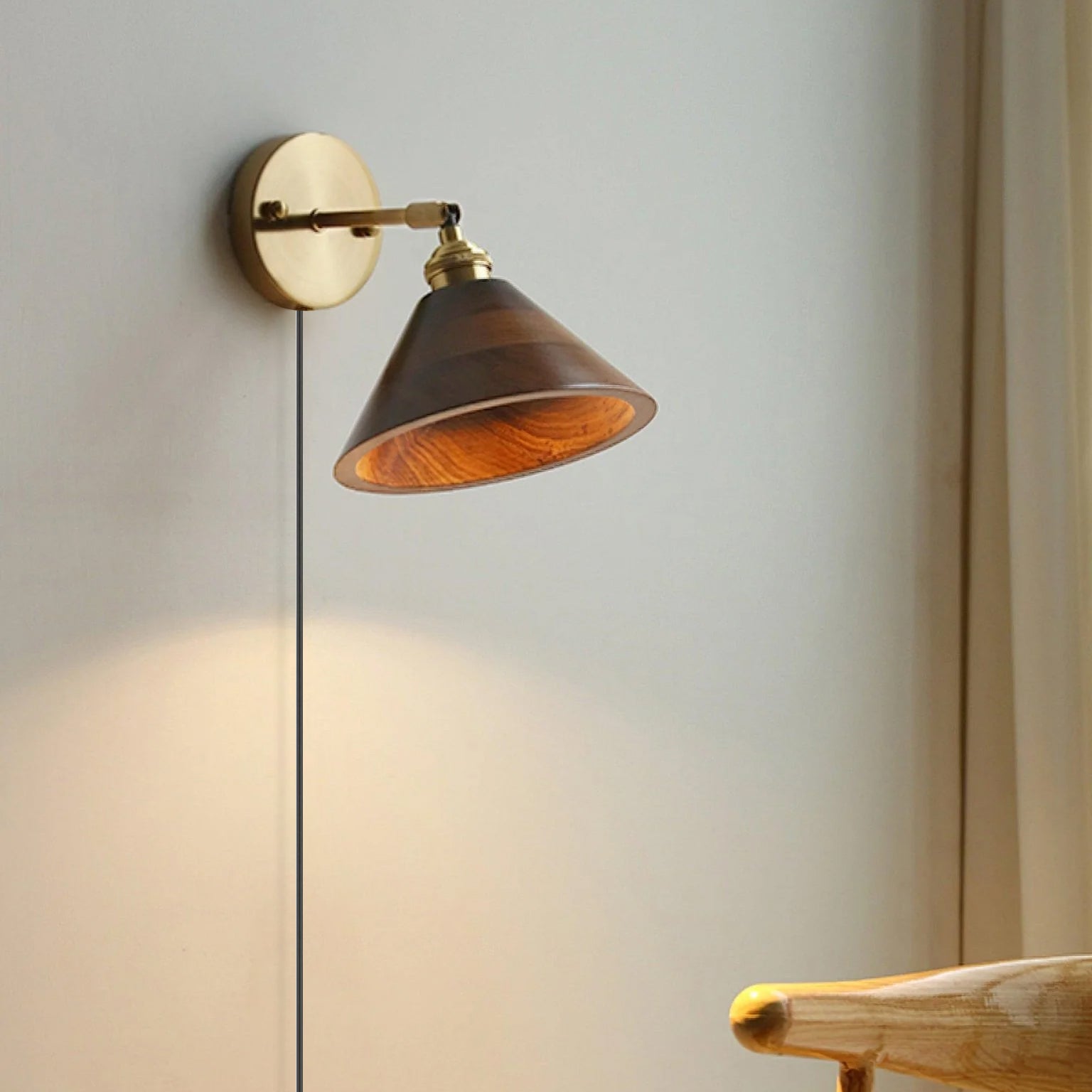 Kirrea Vintage Wall Lamp With Pull Chain Switch
