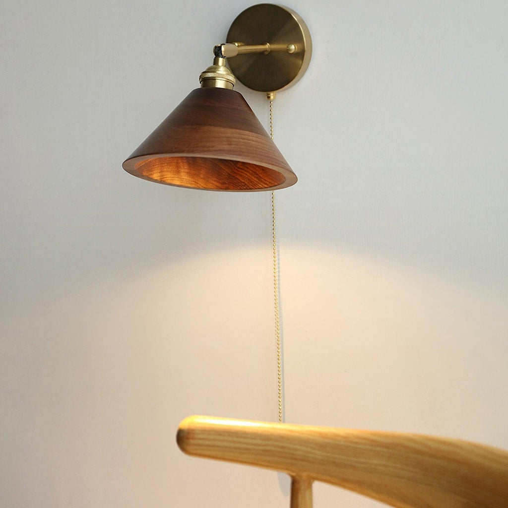 Kirrea Vintage Wall Lamp With Pull Chain Switch